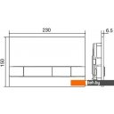 Клавиши и системы смыва OLI Narrow 152941 (матовый хром)