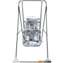 Детские шезлонги и качалки Globex Ветерок-Люкс Мишки 1602-24 (серый)