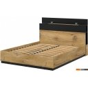 Кровати Интерлиния Quartz QZ-К160 (дуб нокс/черный)