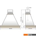 Вытяжки Elikor Вилла Валенсия 60П-650-П3Л (белый/дуб неокрашенный) (840918-1)