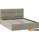 Кровати Трия Глосс универсальный тип 1 с ПМ 160x200 (велюр мокко темный)