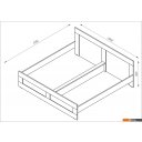 Кровати Mio Tesoro Сириус 200x200 2.02.04.220.5 (дуб венге)