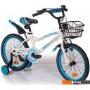 Детские велосипеды Mobile Kid Slender 18 (белый/голубой)