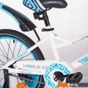 Детские велосипеды Mobile Kid Slender 18 (белый/голубой)