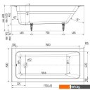 Ванны Универсал Оптима Ультра-У 170x80 (1 сорт, с ножками)