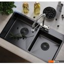 Кухонные мойки Mixline 547241 (черный графит, 3 мм)