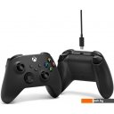 Игровые контроллеры и аксессуары Microsoft Xbox + USB-C кабель (черный)