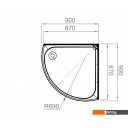 Душевые кабины Domani-Spa Simple 99 Eco DS01EcSm99LWCl00-V1.2 (белый/прозрачное стекло)
