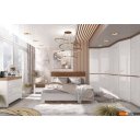 Кровати Anrex Taurus 140 с ПМ 140x200 (дуб вотан/белый)