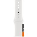 Умные часы и браслеты Apple Watch SE 2 44 мм (алюминиевый корпус, серебристый/белый, спортивный силиконовый ремешок M/L)