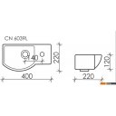 Умывальники Ceramica Nova Element CN6039L