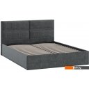Кровати Трия Глосс универсальный тип 1 с ПМ 160x200 (микровелюр Jercy Graphite)