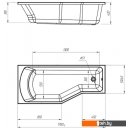 Ванны 1Марка Convey 170x75 (правая)