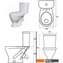 Унитазы Sanita Luxe Формат WC.CC/Format/1-P/WHT.G/S1 (с сиденьем)