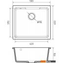Кухонные мойки GranFest Urban GF-UR-4550 (черный)