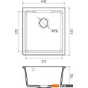 Кухонные мойки GranFest Urban GF-UR-4540 (черный)