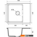 Кухонные мойки GranFest Urban GF-UR-658L (темно-серый)