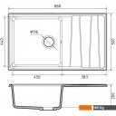 Кухонные мойки GranFest GF-LV-860L (терракот)