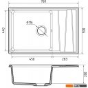 Кухонные мойки GranFest GF-LV-760L (кашемир)