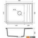 Кухонные мойки GranFest GF-LV-660L (кашемир)