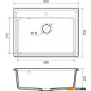 Кухонные мойки GranFest GF-LV-660 (кашемир)