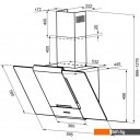 Вытяжки Krona Talli 600 3P (нержавеющая сталь/черное стекло)