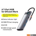 USB-хабы и док-станции Baseus Metal Gleam Series 7-in-1 Multifunctional Type-C WKWG020113