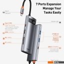 USB-хабы и док-станции Baseus Metal Gleam Series 7-in-1 Multifunctional Type-C WKWG020113