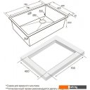 Кухонные мойки Paulmark Next-Skew 74 UNI PM887444-MBN (черный/черный матовый)