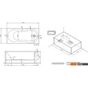 Ножки, каркасы, опоры для ванн AM.PM X-Joy W88A-170-070W-R