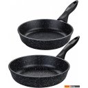 Сковороды Elan Gallery Гармония вкуса 120219+2 (черный мрамор)