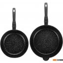 Сковороды Elan Gallery Гармония вкуса 120134+2 (черный мрамор)