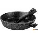 Сковороды Elan Gallery Гармония вкуса 120134+2 (черный мрамор)