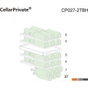 Винные шкафы Cellar Private CP027-2TBH со скрытой ручкой