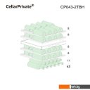 Винные шкафы Cellar Private CP043-2TBH со скрытой ручкой