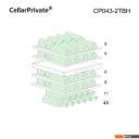 Винные шкафы Cellar Private CP043-2TBH со скрытой ручкой