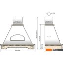 Вытяжки Elikor Бельведер Флореале 90П-650-П3Д (бежевый/дуб неокрашенный)