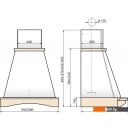 Вытяжки Elikor Ротонда 60П-1000-П3Д (бежевый/дуб неокрашенный) (940945)