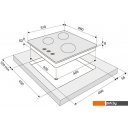 Варочные панели Krona Cortesia 45 BL Варочные панели Krona Cortesia 45 BL