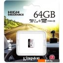 Карты памяти Kingston High Endurance microSDXC 64GB