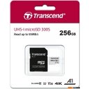 Карты памяти Transcend microSDXC 300S 256GB (с адаптером)