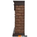 Электрокамины и биокамины Firelight Bricks Wood 30 (камень темный, шпон венге)