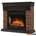 Электрокамины и биокамины Firelight Bricks Wood 30 (камень темный, шпон венге)