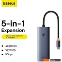 USB-хабы и док-станции Baseus UltraJoy Series 5-Port Hub Docking Station B00052801811-00