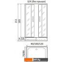 Шторки и карнизы для ванн и поддонов River Morava XL 120/80/24 MT