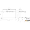 Вытяжки Elikor Slide 60П-1000 227273 (черный/стекло черное)