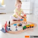 Детские железные дороги Hape Набор с краном E3732
