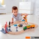 Детские железные дороги Hape Набор с краном E3732