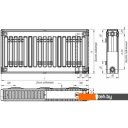 Радиаторы отопления Лидея ЛК 20-511 500x1100 Радиаторы отопления Лидея ЛК 20-511 500x1100