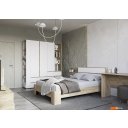 Кровати Стендмебель Хелен КР 03 160x200 (белый/дуб крафт золотой)